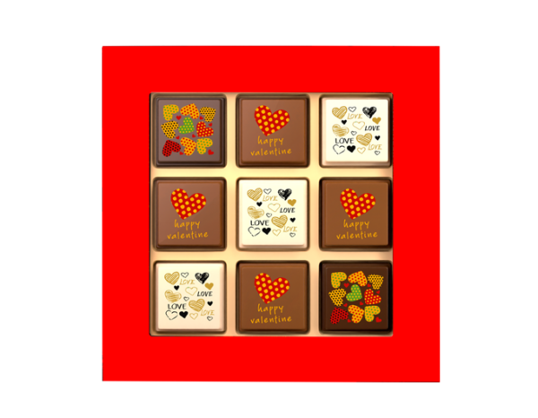 Valentijn pralines als heerlijke verwennerij