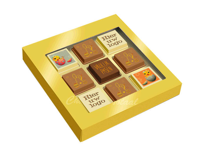 Paaspralines met logo