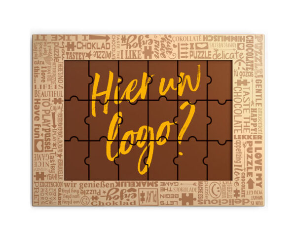 chocoladepuzzel met uw logo