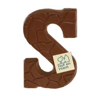 kale chocoladeletters met logo