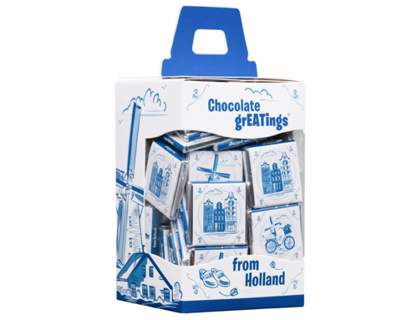 Chocoladebox Delfts blauw