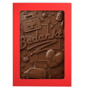 dag van de zorg 2d chocoladekaart