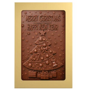 2d chocoladekaart Kerst
