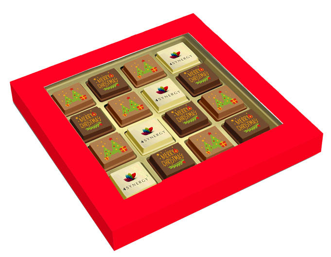 Logopralines Kerst