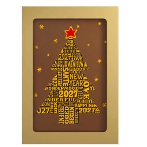 Nieuwjaar Kerstboomkaart
