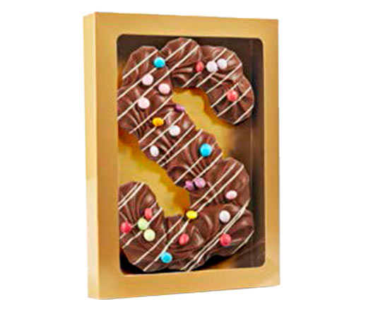smartieletter in doosje